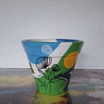 ARTESANATO: VASO DE CERÂMICA 05